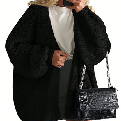 📣📣50%Rabatt!!!🎉✨Oversize-Strickjacke für Damen – Leichter Materialmix, bequemer Sitz & zeitloses Design – Ideal für Frühling, Herbst & entspannte Stunden