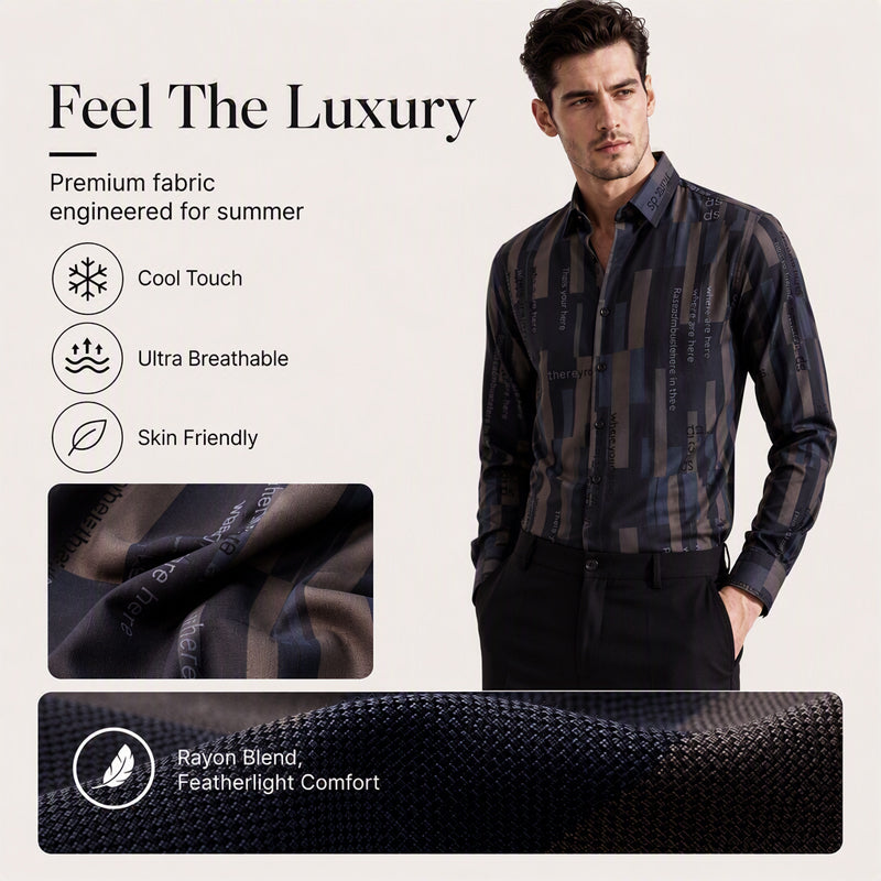 🧥 Geometrisches Print-Hemd – Hochwertiger Materialmix, lässiger Look & immer passend – Ein Must-have für deine Garderobe – Jetzt 50% Rabatt!