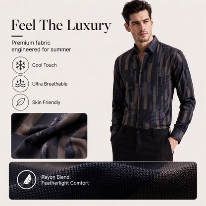 🧥 Geometrisches Print-Hemd – Hochwertiger Materialmix, lässiger Look & immer passend – Ein Must-have für deine Garderobe – Jetzt 50% Rabatt!