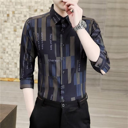 🧥 Geometrisches Print-Hemd – Hochwertiger Materialmix, lässiger Look & immer passend – Ein Must-have für deine Garderobe – Jetzt 50% Rabatt!