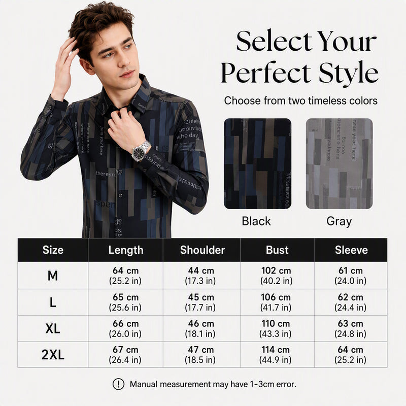 🧥 Geometrisches Print-Hemd – Hochwertiger Materialmix, lässiger Look & immer passend – Ein Must-have für deine Garderobe – Jetzt 50% Rabatt!