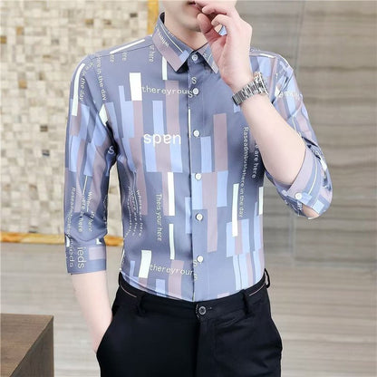 🧥 Geometrisches Print-Hemd – Hochwertiger Materialmix, lässiger Look & immer passend – Ein Must-have für deine Garderobe – Jetzt 50% Rabatt!