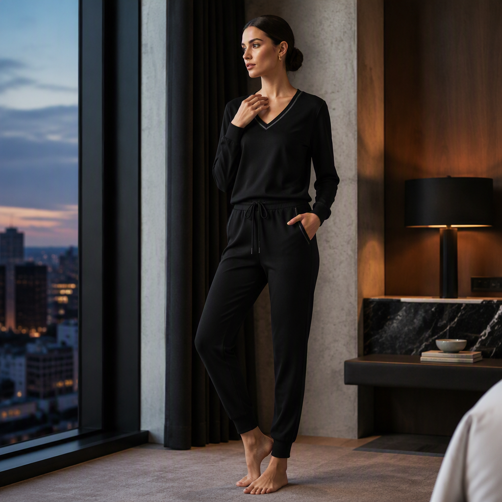 📢📢50%Rabatt!!!🎉✨Langarm-Oberteil & Jogger-Loungewear-Set für Damen