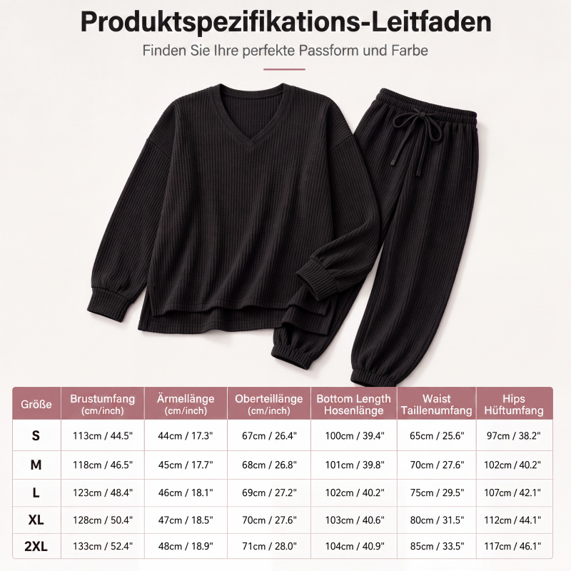 📢📢50%Rabatt!!!🎉✨Langarm-Oberteil & Jogger-Loungewear-Set für Damen