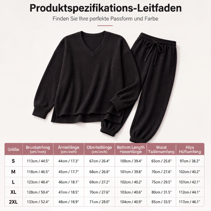 📢📢50%Rabatt!!!🎉✨Langarm-Oberteil & Jogger-Loungewear-Set für Damen