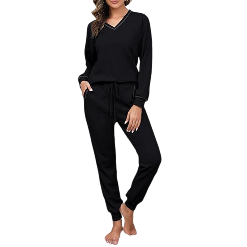 📢📢50%Rabatt!!!🎉✨Langarm-Oberteil & Jogger-Loungewear-Set für Damen