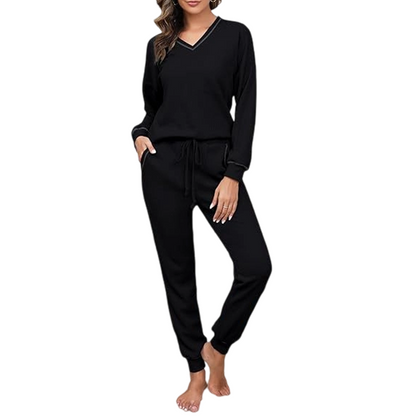📢📢50%Rabatt!!!🎉✨Langarm-Oberteil & Jogger-Loungewear-Set für Damen