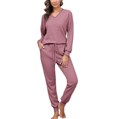 📢📢50%Rabatt!!!🎉✨Langarm-Oberteil & Jogger-Loungewear-Set für Damen
