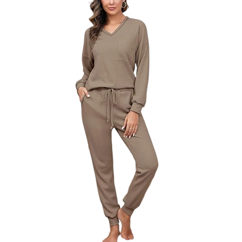 📢📢50%Rabatt!!!🎉✨Langarm-Oberteil & Jogger-Loungewear-Set für Damen