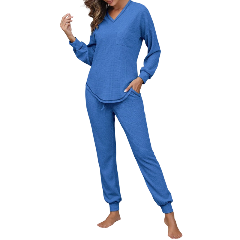 📢📢50%Rabatt!!!🎉✨Langarm-Oberteil & Jogger-Loungewear-Set für Damen