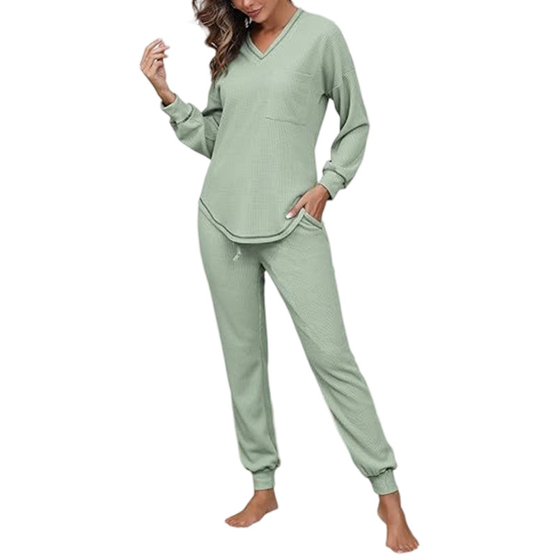 📢📢50%Rabatt!!!🎉✨Langarm-Oberteil & Jogger-Loungewear-Set für Damen