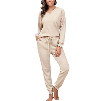 📢📢50%Rabatt!!!🎉✨Langarm-Oberteil & Jogger-Loungewear-Set für Damen