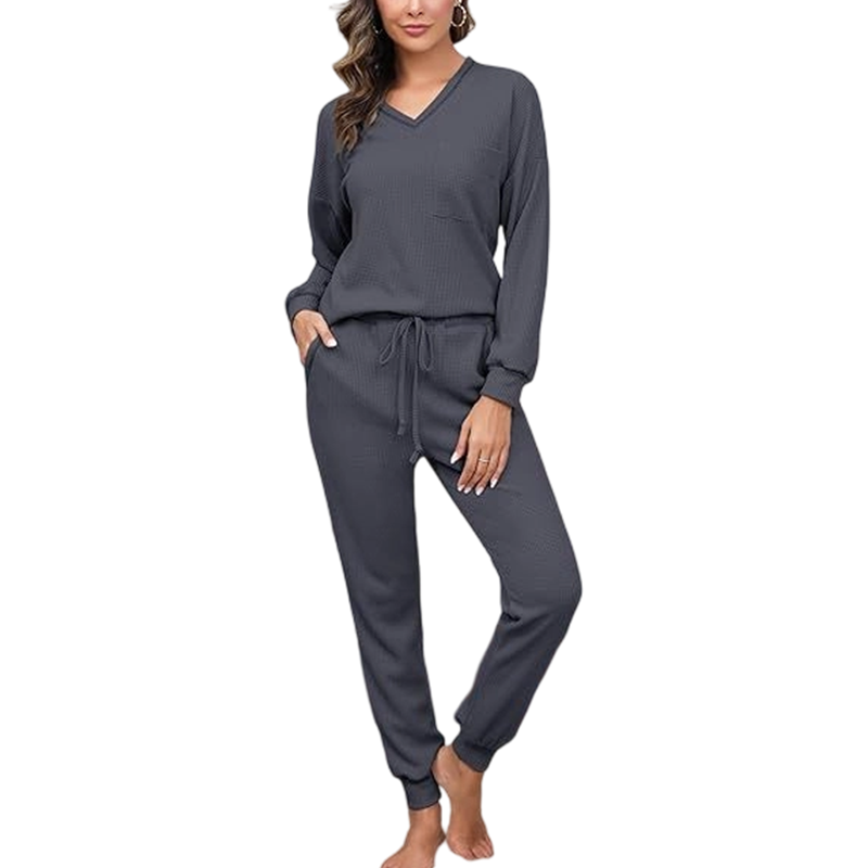 📢📢50%Rabatt!!!🎉✨Langarm-Oberteil & Jogger-Loungewear-Set für Damen