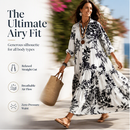 📣📣50%Rabatt!!!🎉✨Maxikleid mit Blumenprint – Leichter Stoff, bequemer Sitz & vielseitig kombinierbar – Ideal für Frühling, Sommer & entspannte Stunden versandfrei