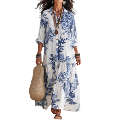 📣📣50%Rabatt!!!🎉✨Maxikleid mit Blumenprint – Leichter Stoff, bequemer Sitz & vielseitig kombinierbar – Ideal für Frühling, Sommer & entspannte Stunden versandfrei