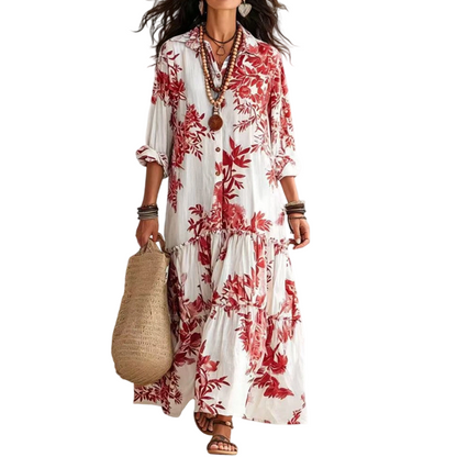 📣📣50%Rabatt!!!🎉✨Maxikleid mit Blumenprint – Leichter Stoff, bequemer Sitz & vielseitig kombinierbar – Ideal für Frühling, Sommer & entspannte Stunden versandfrei