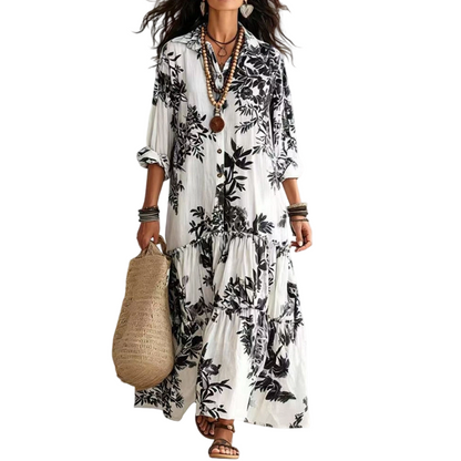 📣📣50%Rabatt!!!🎉✨Maxikleid mit Blumenprint – Leichter Stoff, bequemer Sitz & vielseitig kombinierbar – Ideal für Frühling, Sommer & entspannte Stunden versandfrei