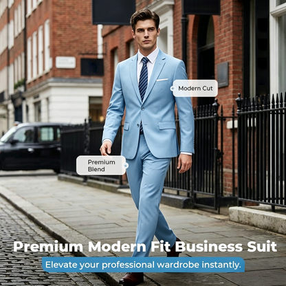 🔥Solange der Vorrat reicht 40 % Rabatt!🎉Zweiteiliges Business-Anzugset für Herren in Modern Fit