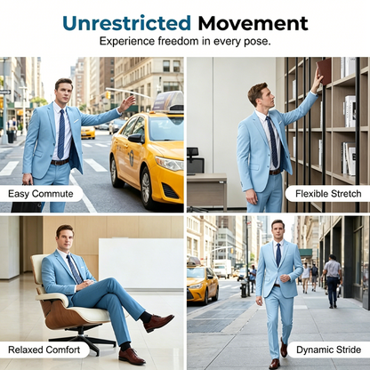 🔥Solange der Vorrat reicht 40 % Rabatt!🎉Zweiteiliges Business-Anzugset für Herren in Modern Fit