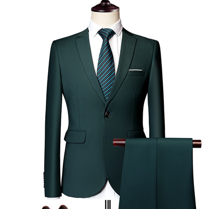 🔥Solange der Vorrat reicht 40 % Rabatt!🎉Zweiteiliges Business-Anzugset für Herren in Modern Fit