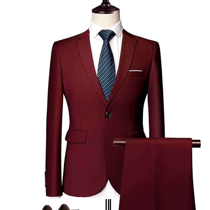 🔥Solange der Vorrat reicht 40 % Rabatt!🎉Zweiteiliges Business-Anzugset für Herren in Modern Fit