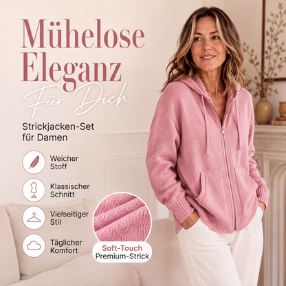 📢📢50%Rabatt!!!🎉✨Lockere Damen-Strickjacke mit Kapuze