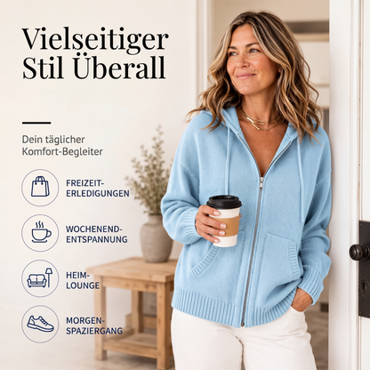 📢📢50%Rabatt!!!🎉✨Lockere Damen-Strickjacke mit Kapuze