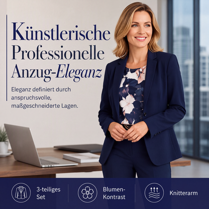 🏆 Verkaufsschlager – jetzt halber Preis! Damen 3-teiliges Anzug-Set: Blazer, Oberteil und Hose