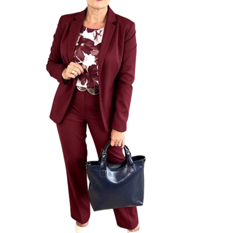 🏆 Verkaufsschlager – jetzt halber Preis! Damen 3-teiliges Anzug-Set: Blazer, Oberteil und Hose