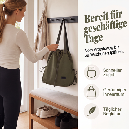 📢📢50%Rabatt!!!🎉✨Großes Damen-Tote-Rucksack mit Kordelzug