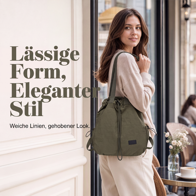 📢📢50%Rabatt!!!🎉✨Großes Damen-Tote-Rucksack mit Kordelzug