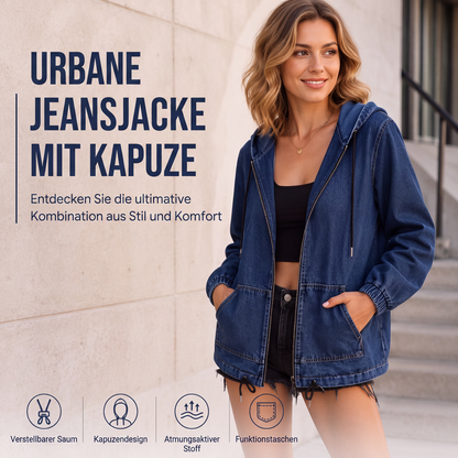 📢📢50%Rabatt!!!🎉✨Legere Kapuzenjacke mit Reißverschluss für Damen