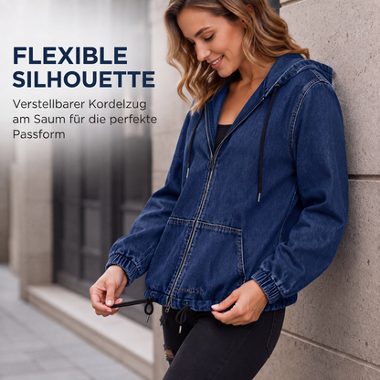 📢📢50%Rabatt!!!🎉✨Legere Kapuzenjacke mit Reißverschluss für Damen