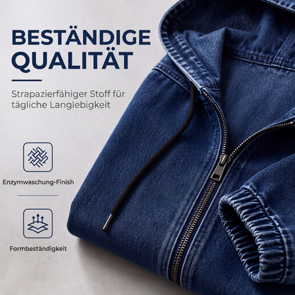 📢📢50%Rabatt!!!🎉✨Legere Kapuzenjacke mit Reißverschluss für Damen