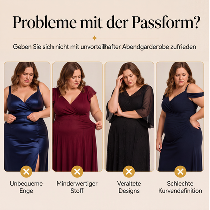 📢📢50%Rabatt!!!🎉✨Elegantes Damen-Maxikleid mit V-Ausschnitt und Spitzenapplikationen