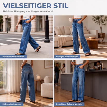 🏷️🎉Herbst Sale – 50 % Rabatt！👖Weite Stretchjeans für Damen