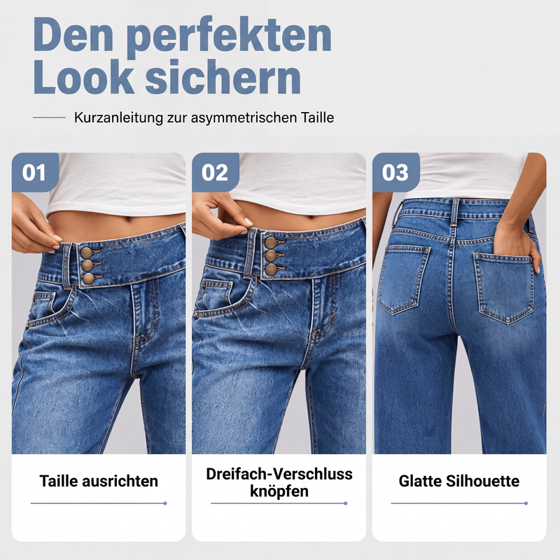 🏷️🎉Herbst Sale – 50 % Rabatt！👖Weite Stretchjeans für Damen