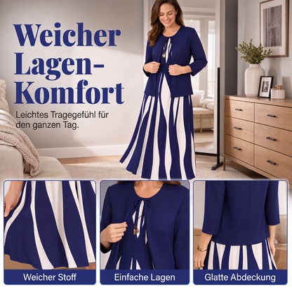 📢📢50%Rabatt!!!🎉✨Schmeichelndes geometrisches Kleid-Set