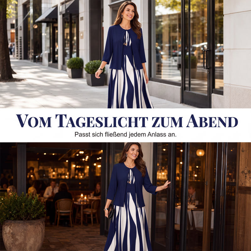 📢📢50%Rabatt!!!🎉✨Schmeichelndes geometrisches Kleid-Set