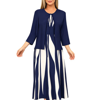 📢📢50%Rabatt!!!🎉✨Schmeichelndes geometrisches Kleid-Set
