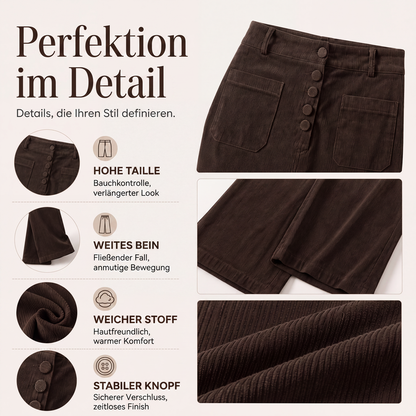 📢📢50%Rabatt!!!🎉✨Cord-Weitbeinhose für Damen – Weicher Cord, bequemer Schnitt & vielseitig kombinierbar – Perfekt für Alltag, Freizeit & kühle Tage