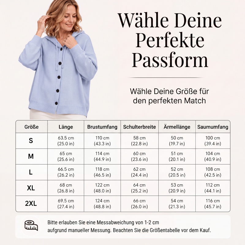 📢📢50%Rabatt!!!🎉✨Damen-Strickcardigan mit Kapuze – Kuscheliger Strick, lässiger Look & vielseitig kombinierbar – Perfekt für Alltag, Freizeit & gemütliche Stunden