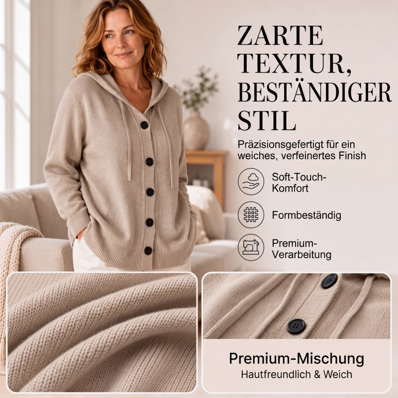 📢📢50%Rabatt!!!🎉✨Damen-Strickcardigan mit Kapuze – Kuscheliger Strick, lässiger Look & vielseitig kombinierbar – Perfekt für Alltag, Freizeit & gemütliche Stunden