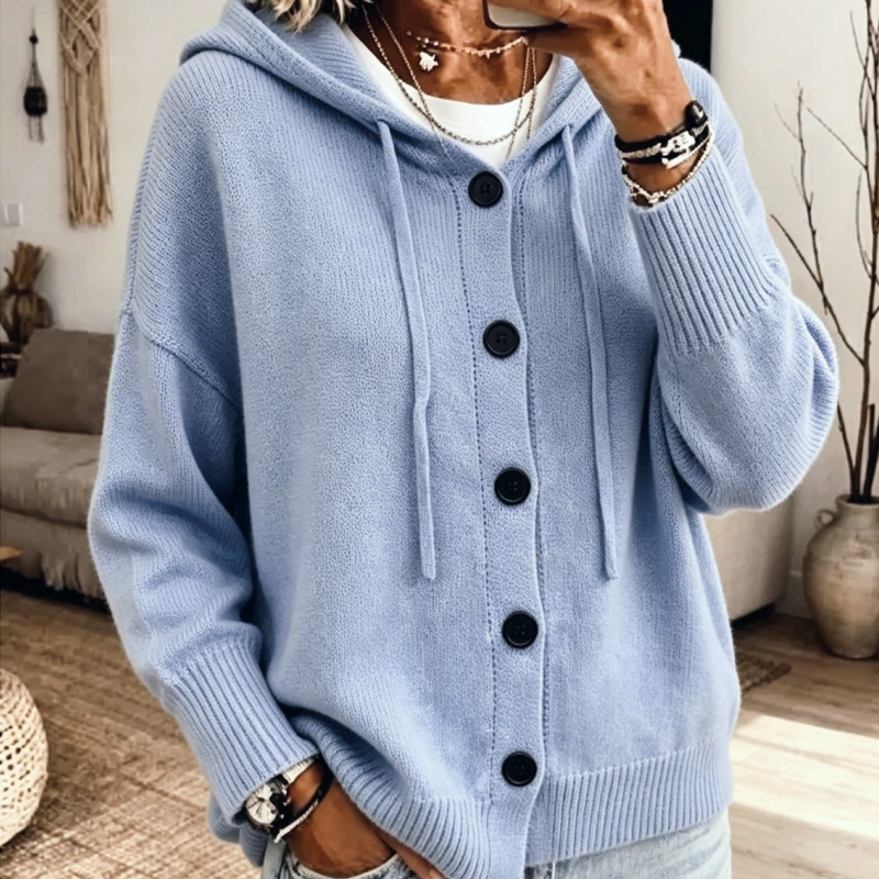 📢📢50%Rabatt!!!🎉✨Damen-Strickcardigan mit Kapuze – Kuscheliger Strick, lässiger Look & vielseitig kombinierbar – Perfekt für Alltag, Freizeit & gemütliche Stunden