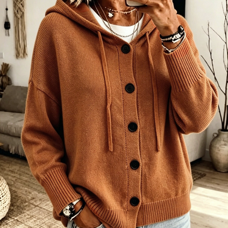 📢📢50%Rabatt!!!🎉✨Damen-Strickcardigan mit Kapuze – Kuscheliger Strick, lässiger Look & vielseitig kombinierbar – Perfekt für Alltag, Freizeit & gemütliche Stunden