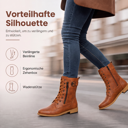 📢📢50%Rabatt!!!🎉✨Damen-Martinistiefel mit runder Zehenpartie & klobigem Absatz – Robuster Look, bequemer Sitz & vielseitig kombinierbar – Perfekt für Alltag, Freizeit & coole Auftritte