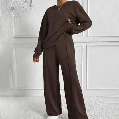 📢📢50%Rabatt!!!🎉✨Gemütlicher Damen-Zweiteiler: Langarm-Sweatshirt und Hose