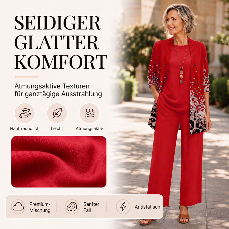 📢📢50%Rabatt!!!🎉✨Elegantes bedrucktes 3-teiliges Set für Damen