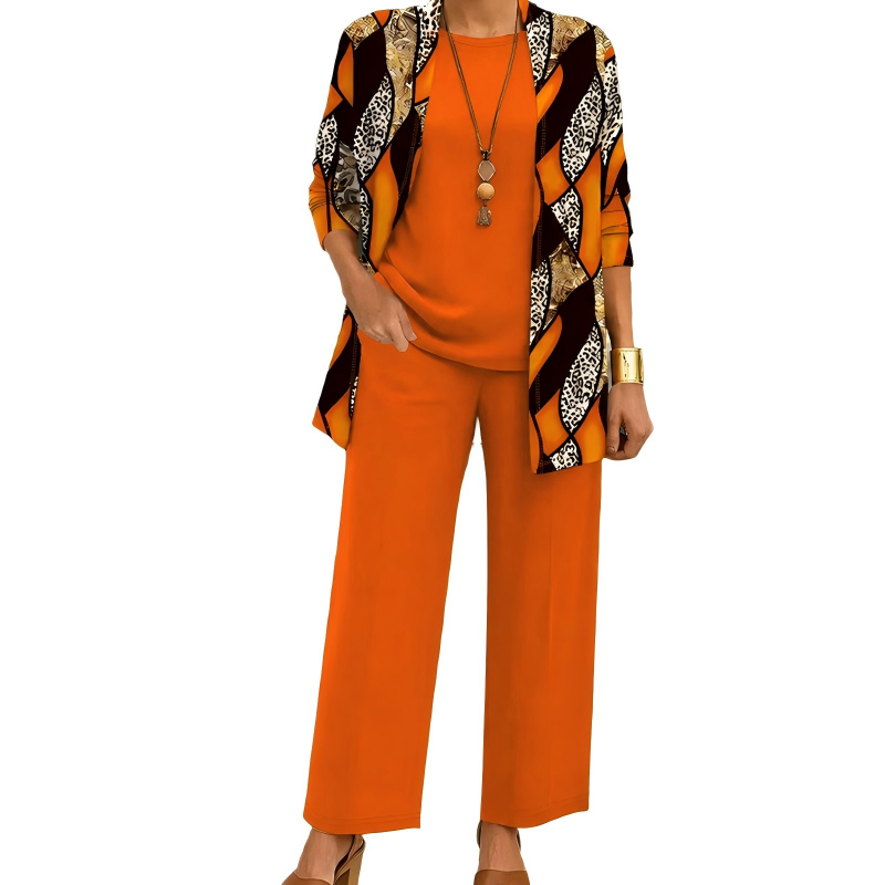 📢📢50%Rabatt!!!🎉✨Elegantes bedrucktes 3-teiliges Set für Damen