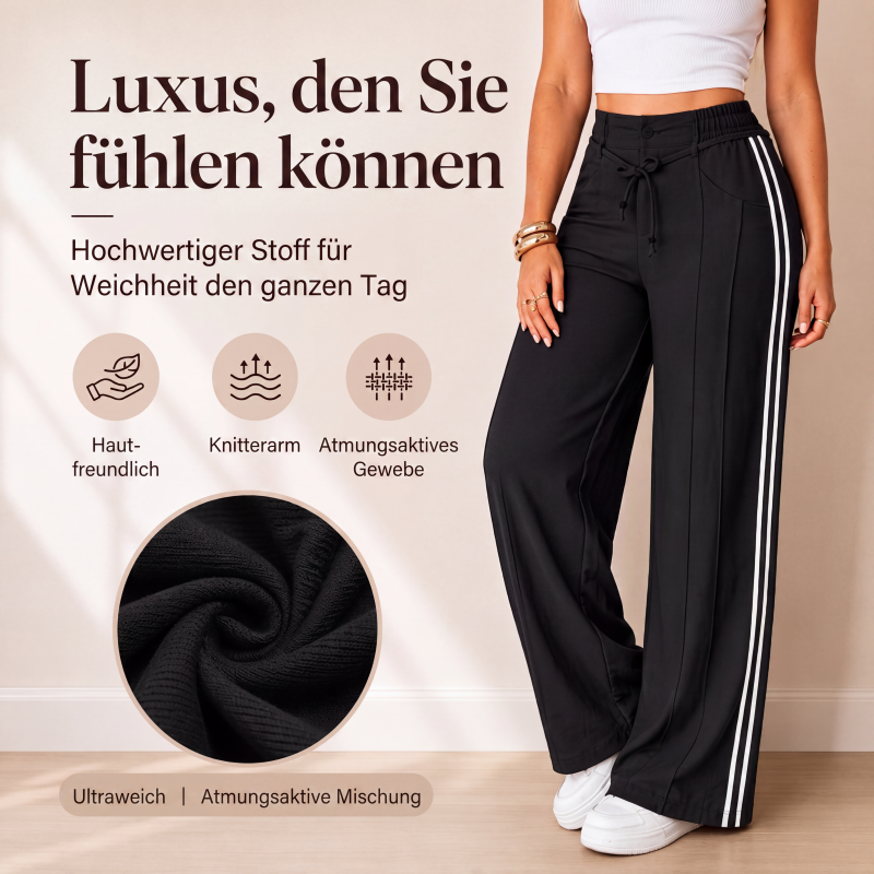 👖 50 % RABATT – Weite Damen-Hose mit Kordelzug | Lässiger Komfort trifft auf eleganten Alltagsstil ✨